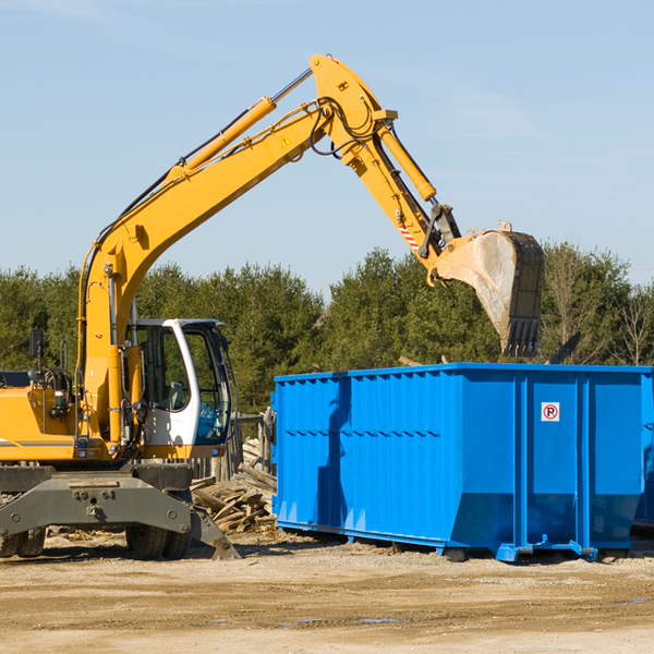 are there any restrictions on where a residential dumpster can be placed in Greene